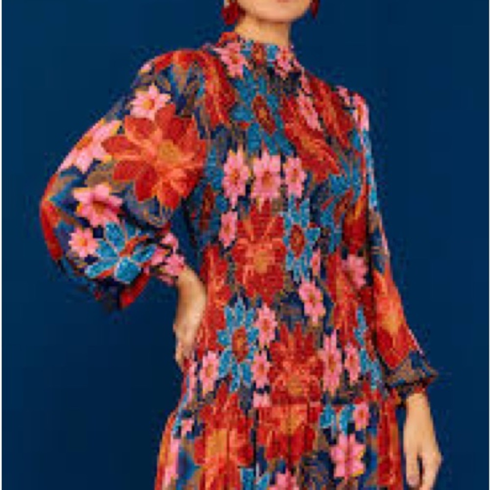 FARM Rio Vibrant Floral Mini Dress